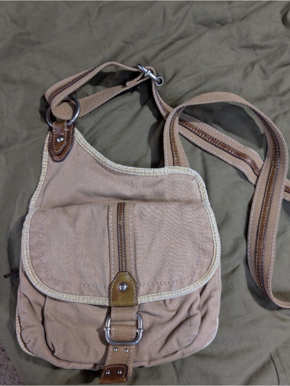 Vintage Fossil Canvas Bag